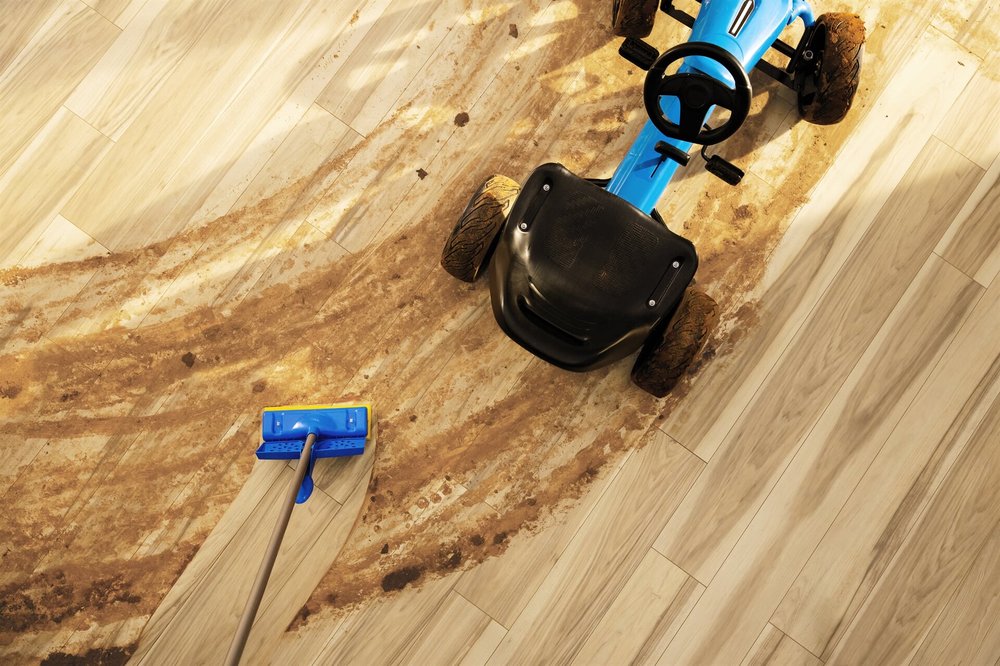 Pergo wood floors protect against fading, scratching, water damage gapping, warping, pet accidents and with CleanProtect built-in antimicrobial technology